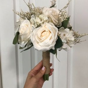 Wedding Bouquet Faux Flowers